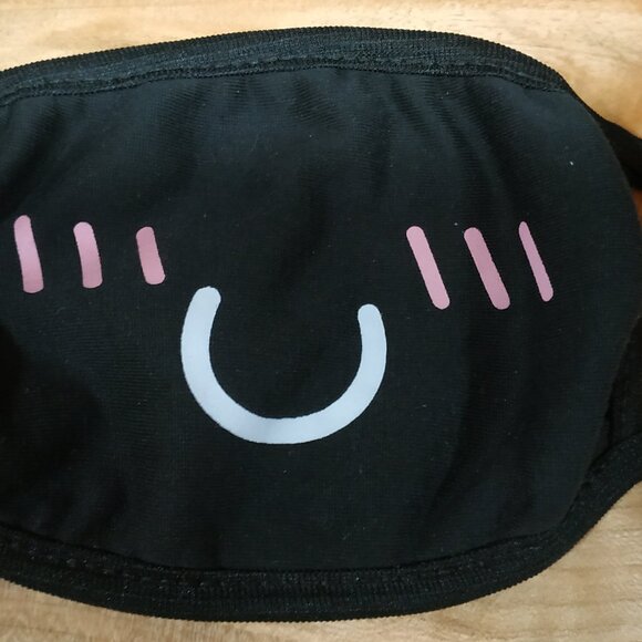 Kawaii/Emoticon Reusable Cotton Face Masks, Set of Three - Picture 5 of 16